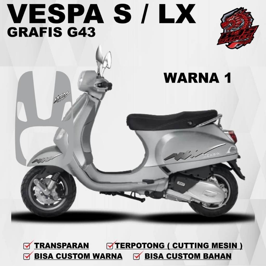 Vespa S 125 Vespa Matic G043 - รูปลอกแถบ Vespa S 125 Vespa Matic G043