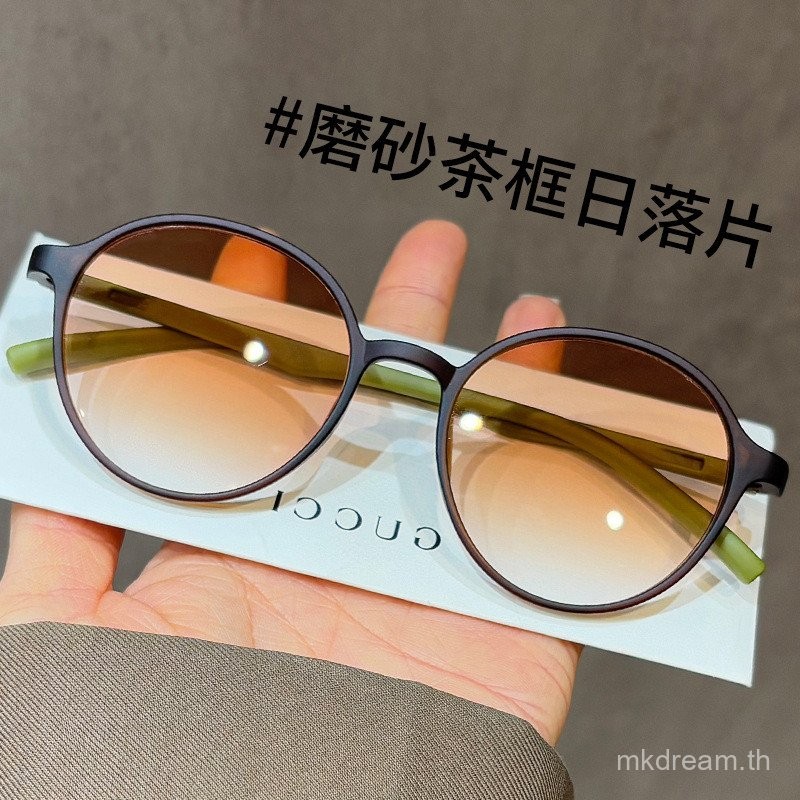 กรอบแว่นตา, แว่นกันแดด, สายตาสั้น, 0 ถึง -600,ป้องกันรังสี UV,UV400,แว่นกันแดด,กรอบรูปไข่,ทันสมัย