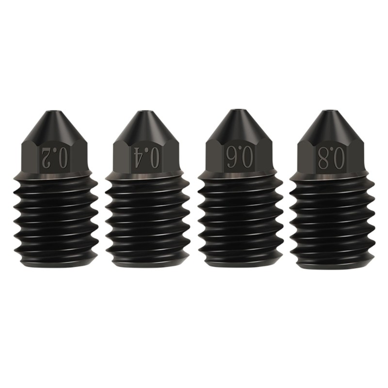 Clone CHT Nozzles Hardened Steel Nozzle 0.2mm/0.4mm/0.6mm/0.8mm for X1C/P1P 3D Printer Printhead Vol