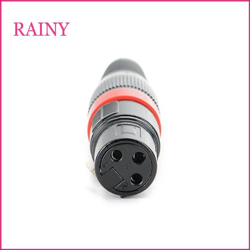 ปลั๊กตัวเมีย RAINY XLR 3Pin สําหรับอุปกรณ์เสียงและการเชื่อมต่อไมโครโฟน