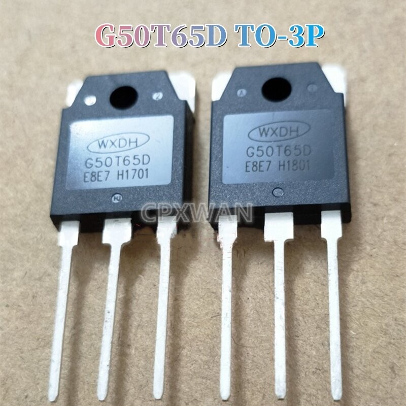 2 ชิ้น G50T65D TO-3P 50T65 TO3P 50A/650V IGBT ทรานซิสเตอร์ใหม่ Original WGL6
