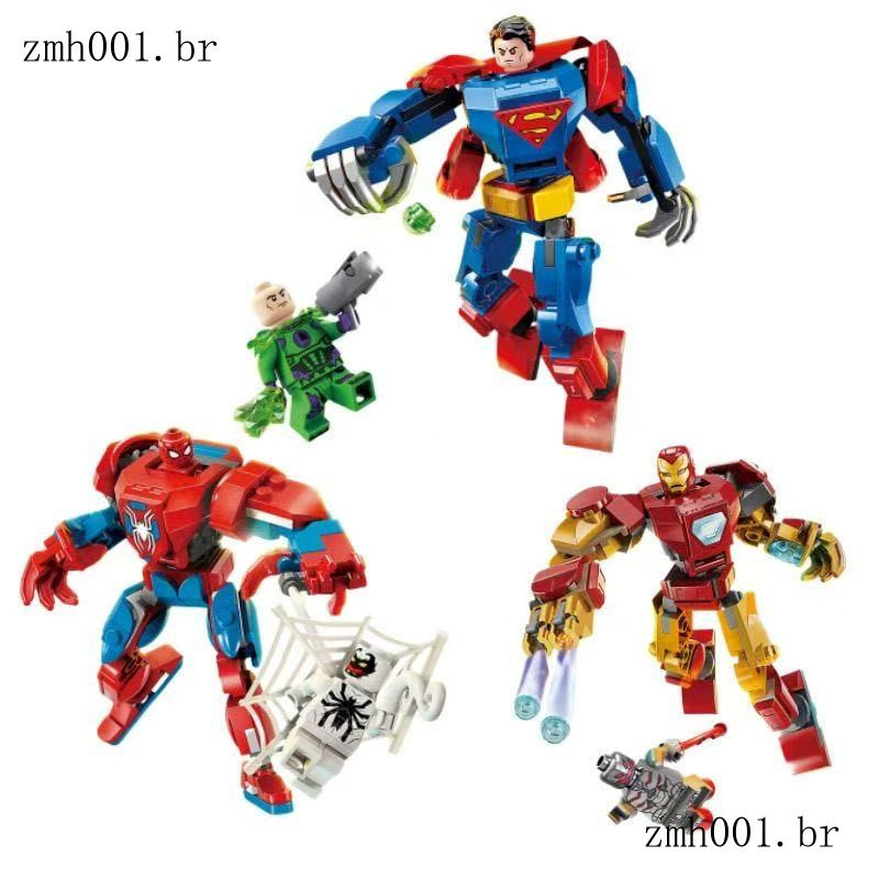 Star Wars Superhero 76302 Superman 76307 Iron Man 76308 Spider Man Building Blocks 76270 ของเล่น