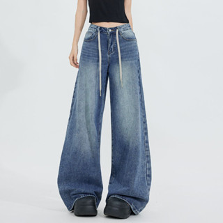 Bived S-6XL กางเกงยีนส์ผู้หญิง กางเกงยีนส์ขายาว เอวสูง ทรงหล…