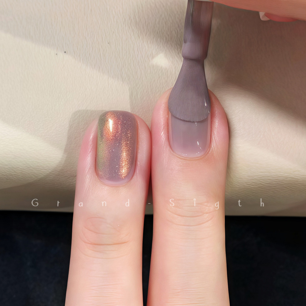 สีออโรร่า 🔥Two-moons🔥 ยาทาเล็บสูตรพรีเมียม  ไร้กลิ่น แห่งไว ลอกได้ ไม่ต้องอบ