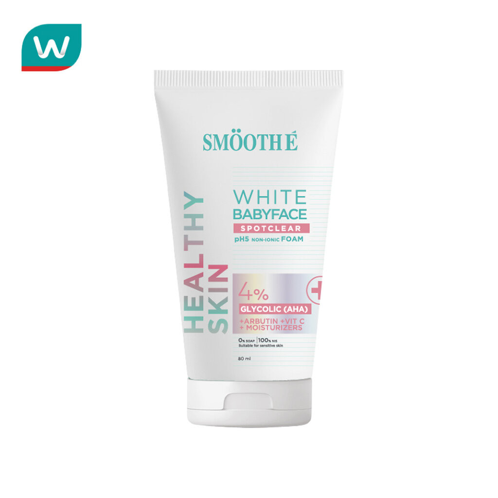 Smooth E สมูท อี ไวท์ เบบี้เฟซ สปอตเคลียร์ นอน ไอโอนิก โฟม 80 มล.