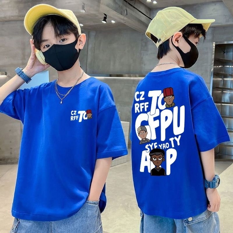 COD เสื้อเชิ้ตเด็กเสื้อยืดเด็กชายCotton100% 3-15 ปี ลายสวย แบบหล่อๆ มีหลายสีหลายลายให้เลือก ราคาโรงงาน 90-150CM