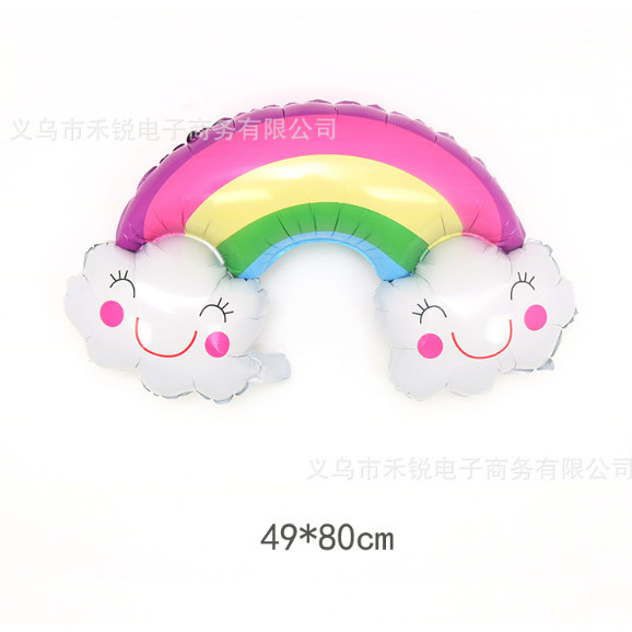 ส่งไว ลูกโป่งฟอยล์ รุ้ง ก้อนเมฆ พระอาทิตย์ balloon รูปที่ 8