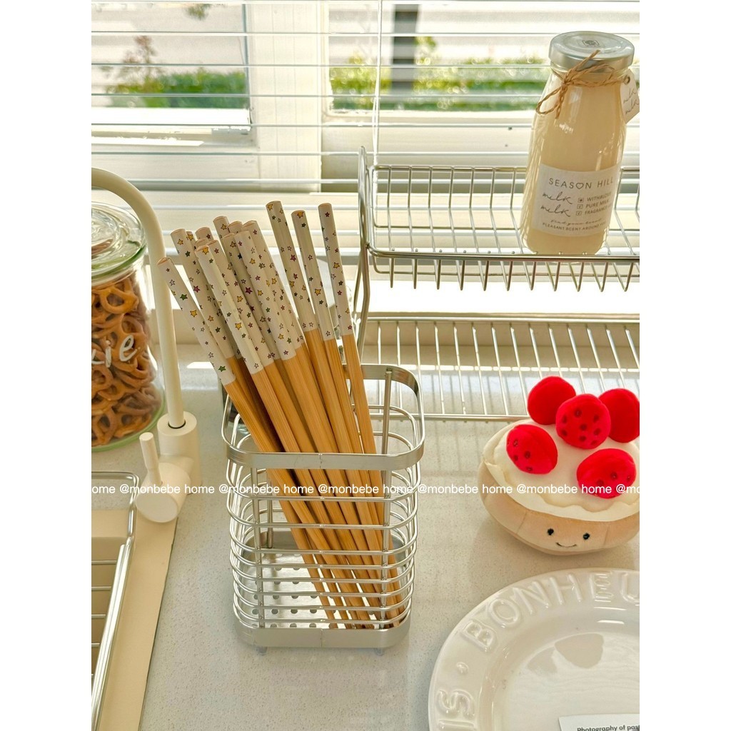 ตะเกียบไม้  ตะเกียบ ตะเกียบญี่ปุ่น ลายดาว✨ พร้อมส่ง ！！ - รูปที่ 2