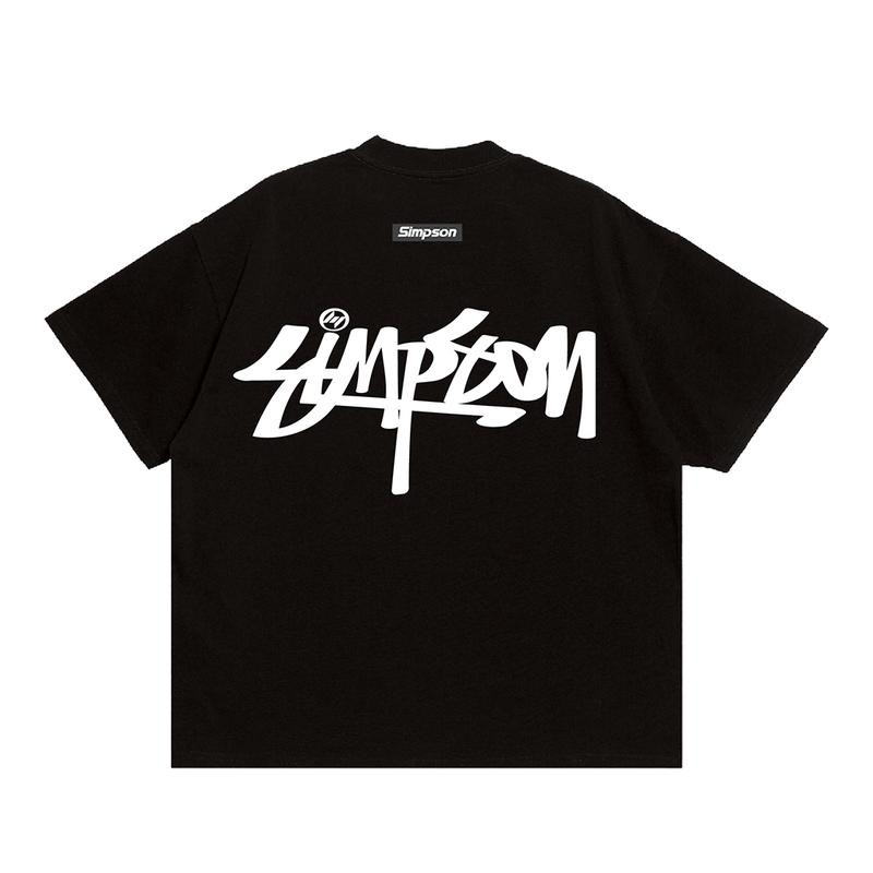 เสื้อยืดพิมพ์ลายตัวอักษรสุดเทรนด์ปี 2025 วัสดุคอตตอนบริสุทธิ์ สไตล์เรียบง่าย คอกลม สไตล์ลำลอง