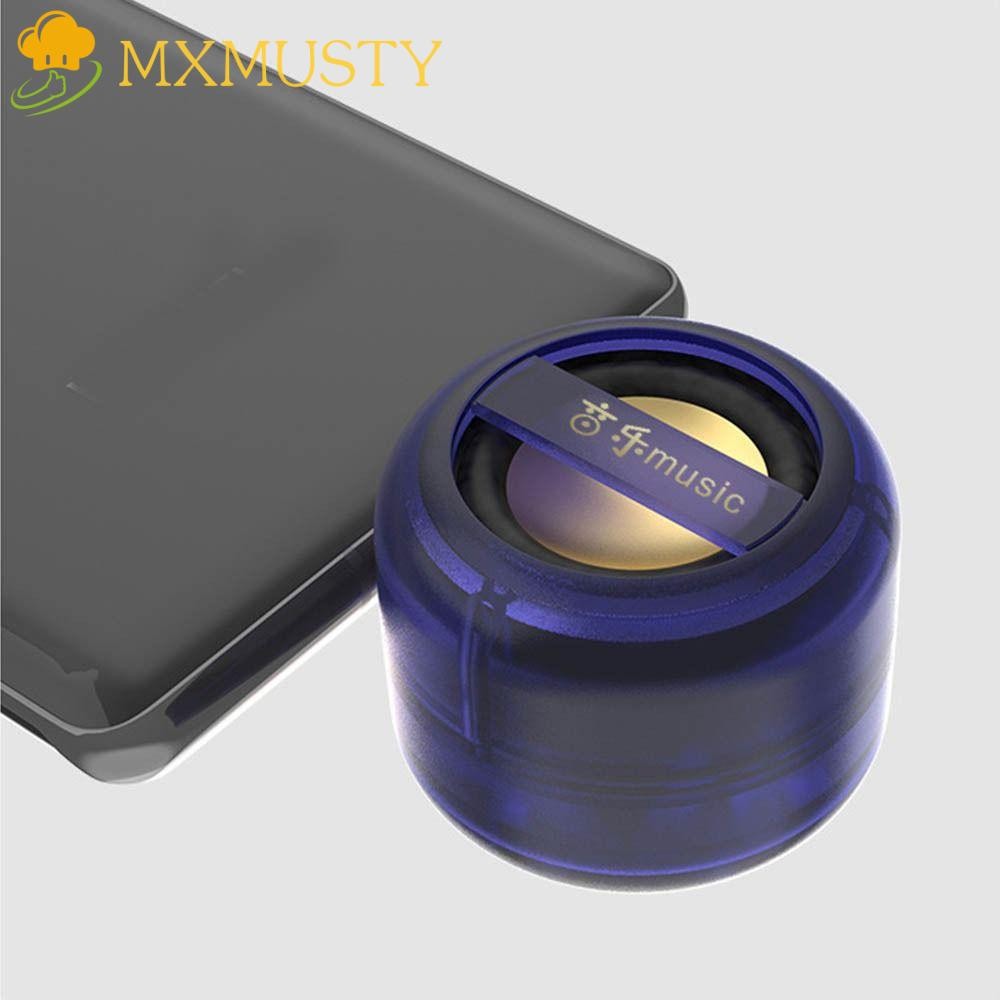 MXMUSTY Type-C ลําโพง, Type-C ปลั๊กซับวูฟเฟอร์มินิกล่องเสียง,ลําโพงแบบพกพา Plug-and-play โทรศัพท์มือถือเครื่องขยายเสียงเครื่องเล่นเพลงอุปกรณ์