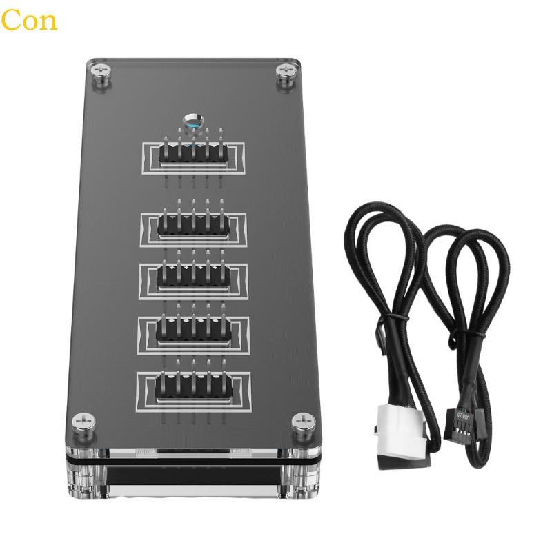 Con USB2 0 9Pin ถึง 4 9Pin HUBs อะแดปเตอร์ Risers เมนบอร์ด USB 9Pin Header Connectors