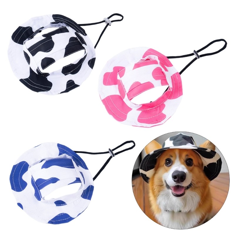 ONERI Breathable Wide Brimed Pet Sun Hat Defense Outdoor Wear Companion Gear