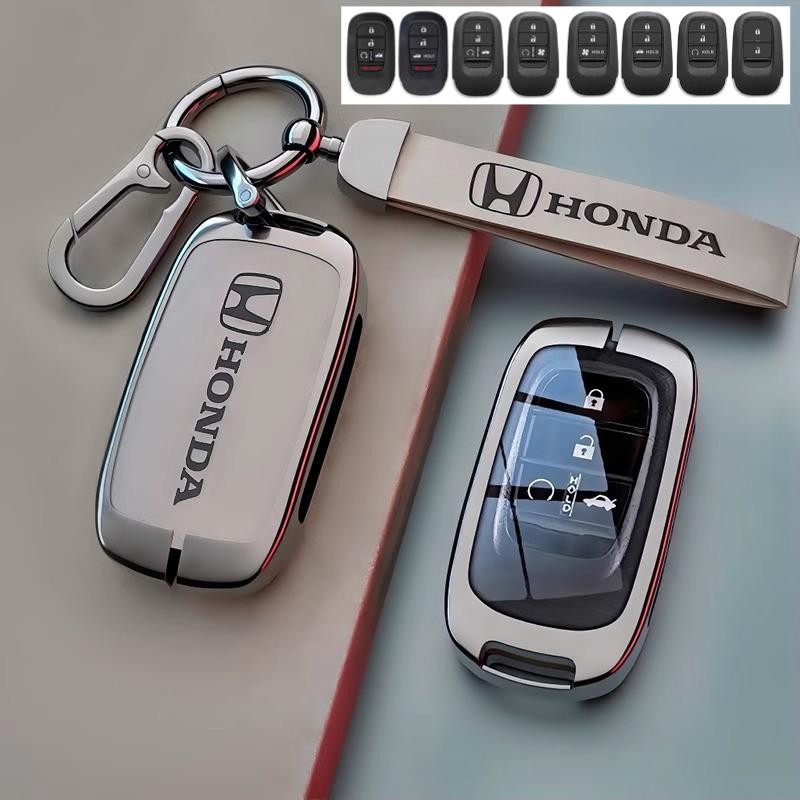 สังกะสีอัลลอยด์กุญแจรถสําหรับ Honda HRV 2022-2025 HRV RS Civic RS HEV Civic FE 2025 CRV Vezel กุญแจรีโมท Fob ฝาครอบปกป้อง Shell