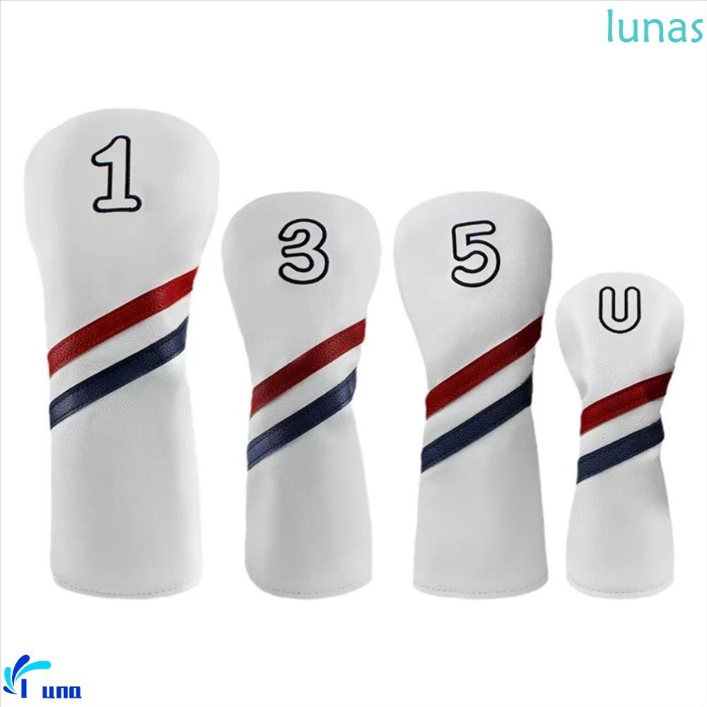 LUNASOL ฝาครอบหัวไม้กอล์ฟPU สไตล์สปอร์ต ป้องกันน้ำได้ เหมาะสำหรับใช้กลางแจ้ง