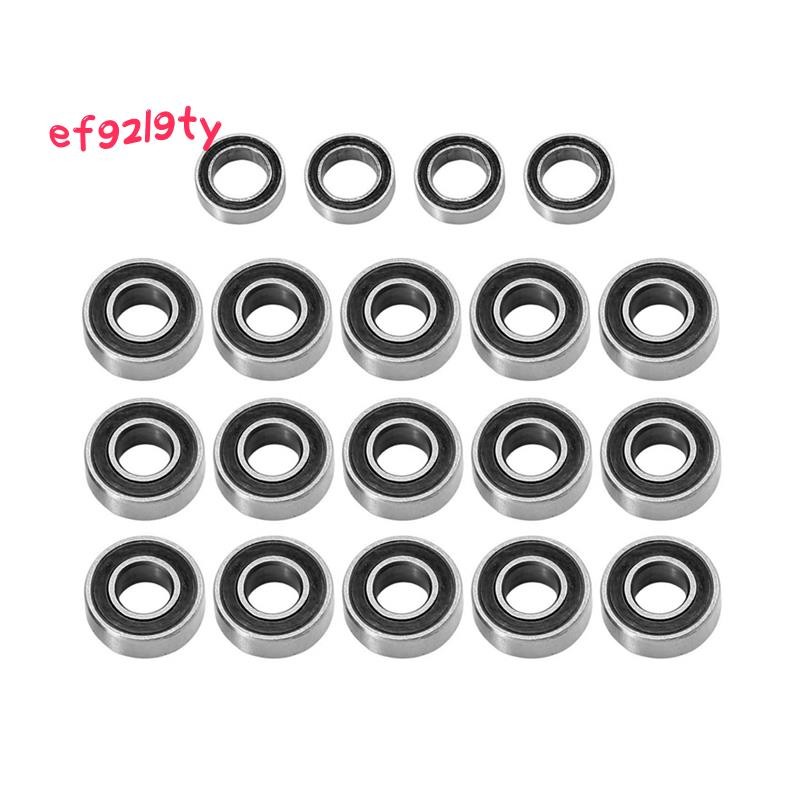 19 ชิ้นสีดําปิดผนึกแบริ่งสําหรับ Slash 2WD Bandit Stampede 2WD 1/10 RC รถอะไหล่อัพเกรดอุปกรณ์เสริม