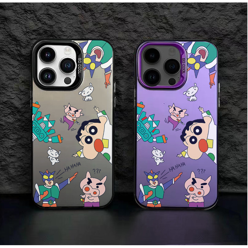 Crayon Shinchan Csing HP Silver สี Mtte Premium Silver nti Jtuh Hrd สําหรับ Redmi 13 12 13C หมายเหตุ