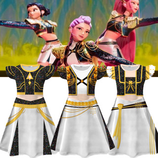 Virtual K‐Pop Demon Hunters เครื่องแต่งกายสําหรับเด็กสาว Zoe…