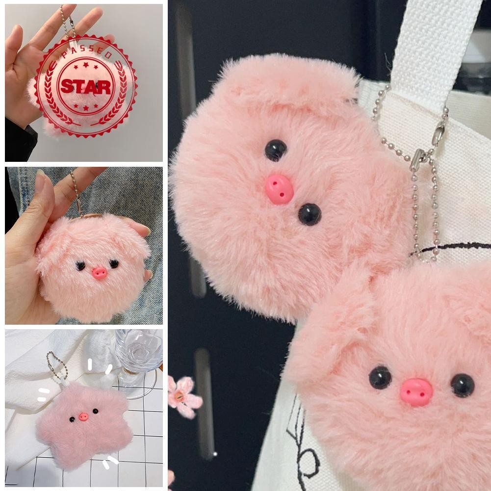 Squeaky Pig ตุ๊กตาพวงกุญแจน่ารัก Star กระเป๋าแขวน Creative Friends Q3h0