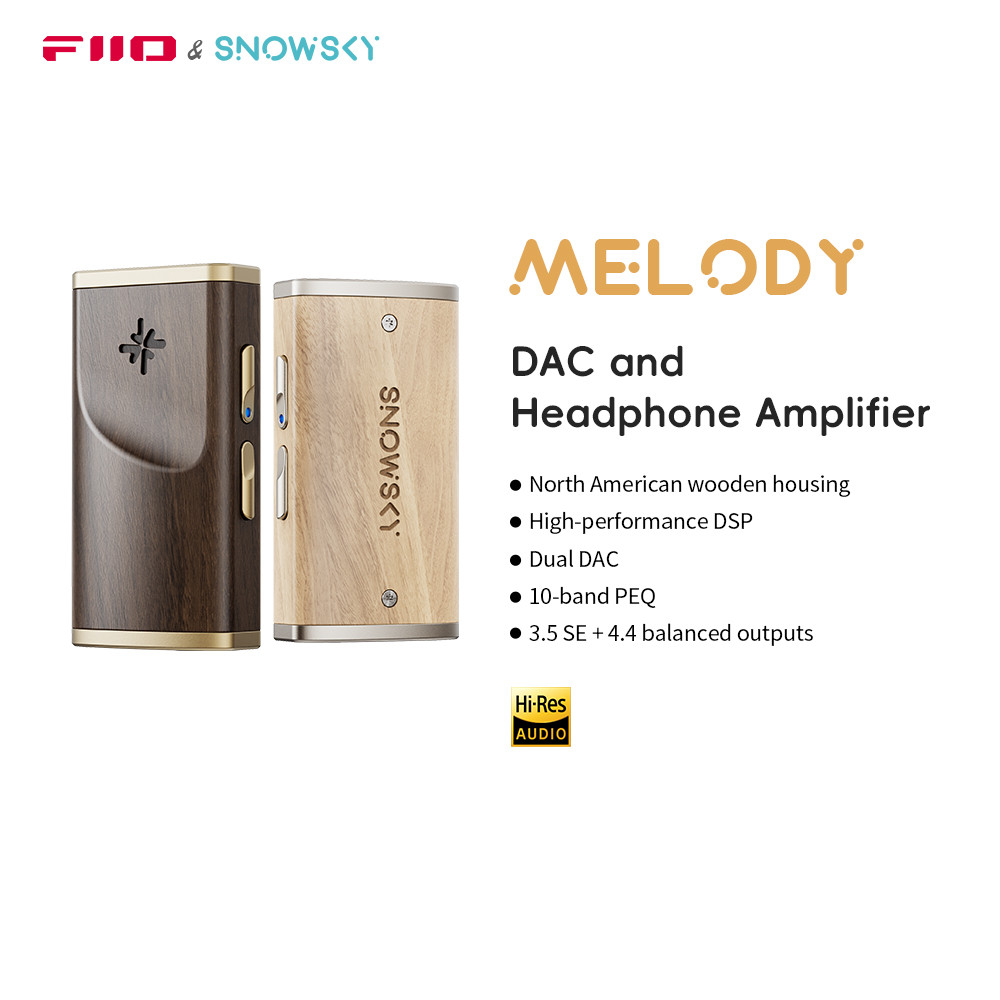 fiio Melody เครื่องขยายเสียงหูฟังแบบพกพา DAC