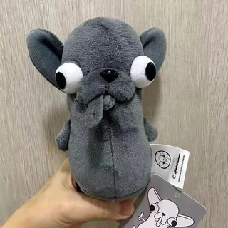 Oldlaiben 12/25cmชิวาวาของเล่นตุ๊กตา,สีดําสีลูกสุนัขสัตว์เลี้ยงยัดไส้ชิวาวาตุ๊กตา ตกแต่งห้องตุ๊กตาสัตว์ น่ารัก