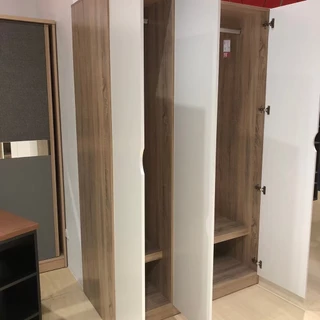 SB Design Square ตู้เสื้อผ้าบานเปิด ขนาด 120 ซม.รุ่น Preem สีไม้อ่อน (120x60x200 ซม.) แบรนด์ KONCEPT FURNITURE