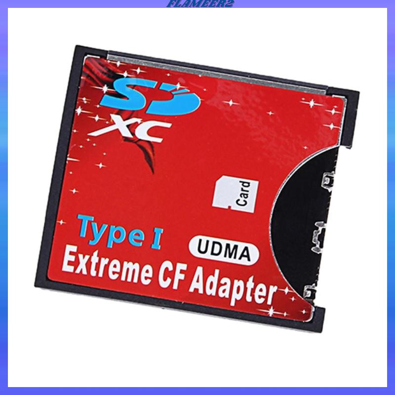 [Flameer2] SD CF Card Adapter SD MMC CF Type Flash Memory CF Card Adapter สูงสําหรับกล้อง SLR