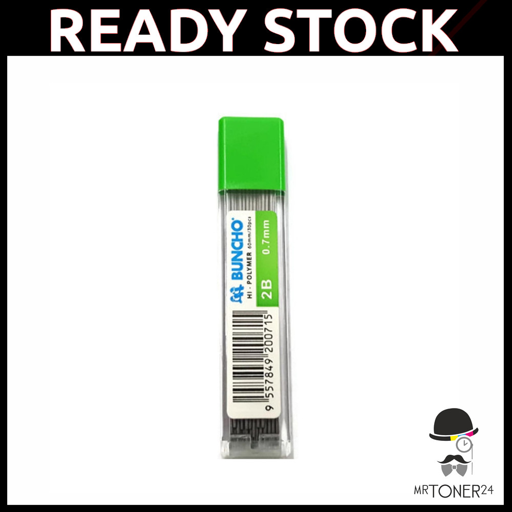 BUNCHO Hi-Polymer Lead 2B Pencil Lead 0.7mm / Ubat Pensel Mekanik 0.7mm