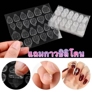 แบบใหม่ พร้อมส่งไทยFM18(3)เล็บปลอม สไตล์โมเดิรน สีลูกแก้วแคทอายใช้งานง่าย 10 ชิ้น/M/S/XSเซ็ตเล็บปลอม ฟรีกาวสิริโคนติดเล็