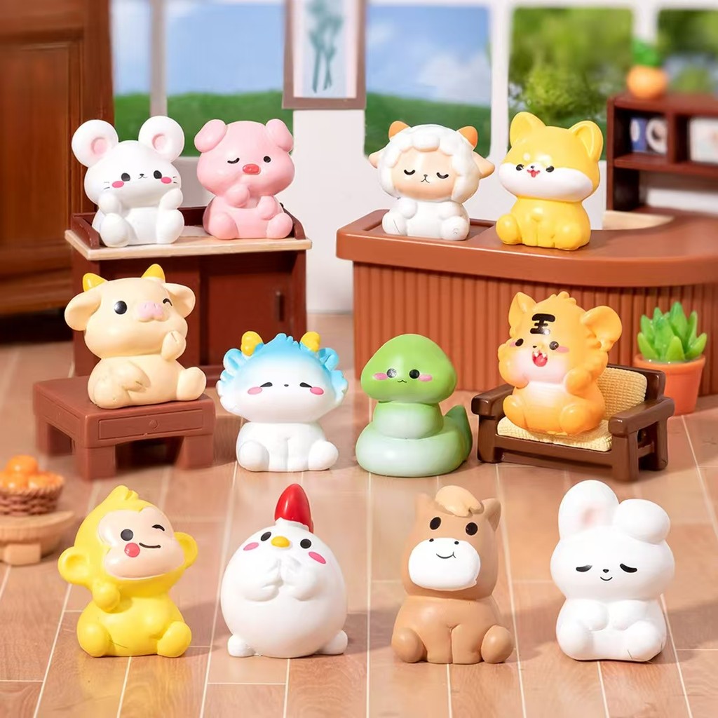 การ์ตูนสร้างสรรค์นักษัตรที่ดีเดสก์ท็อปเครื่องประดับภูมิทัศน์มอสไมโครภูมิทัศน์ตกแต่งสวน ทําเอง งานฝีมือเรซิน