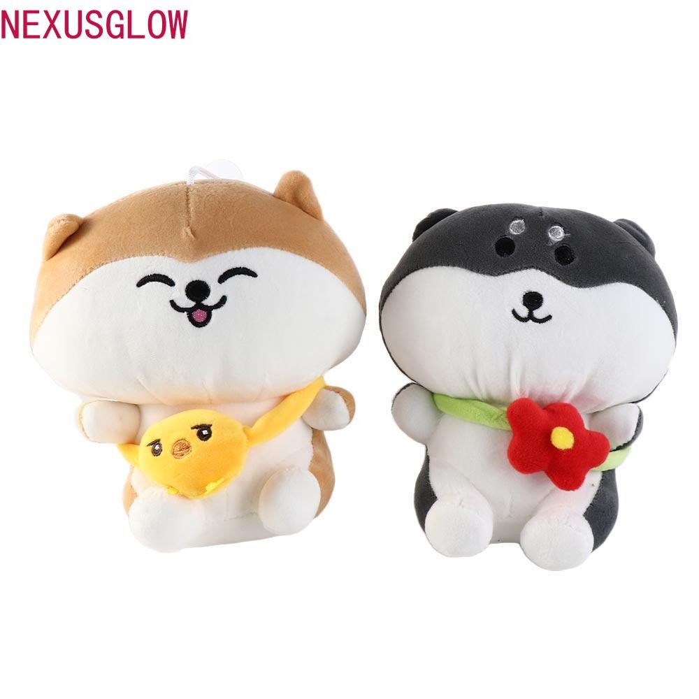 NEXUSGLOW Husky สุนัขตุ๊กตาของเล่น Appease ของเล่น Plushie ปัจจุบันสําหรับเด็กเด็ก Kawaii ของขวัญวัน