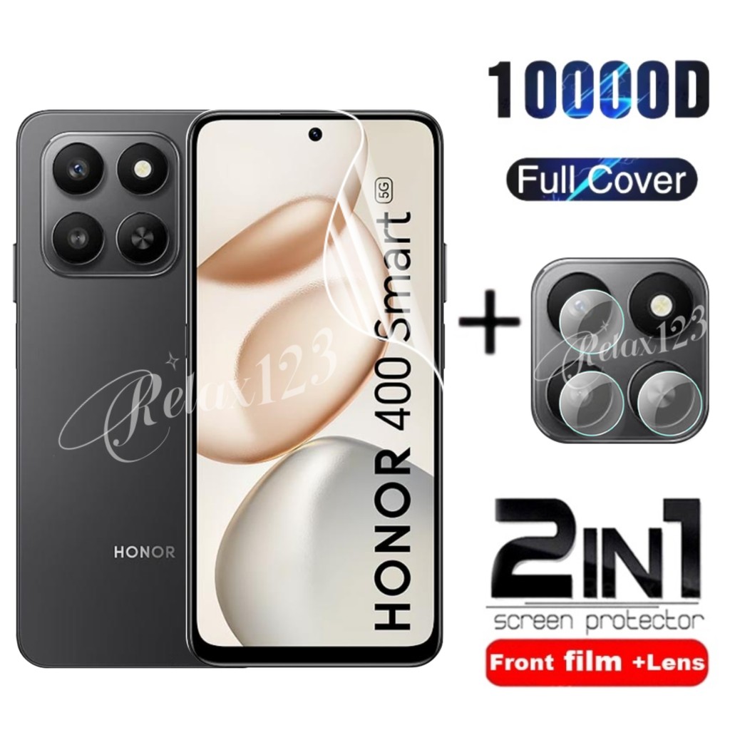 สําหรับHonor 400สมาร์ท5G 2025 2IN1ด้านหน้าHydrogelฟิล์มและเลนส์ฟิล์มสําหรับHonor 400 400Pro 400Lite 