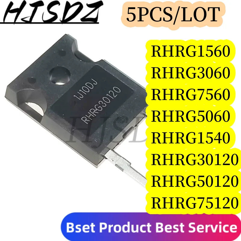 1-5PCS RHRG1560 RHRG30120 RHRG75120 RHRG3060 RHRG7560 RHRG5060 TO-247-2 Field-effect ทรานซิสเตอร์