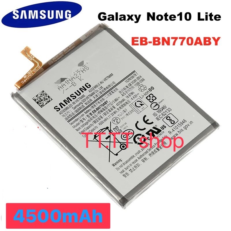 แบต ของแท้ % Samsung Galaxy Note 10 lite N770 EB-BN770ABY 4500mAh ส่งจาก กทม
