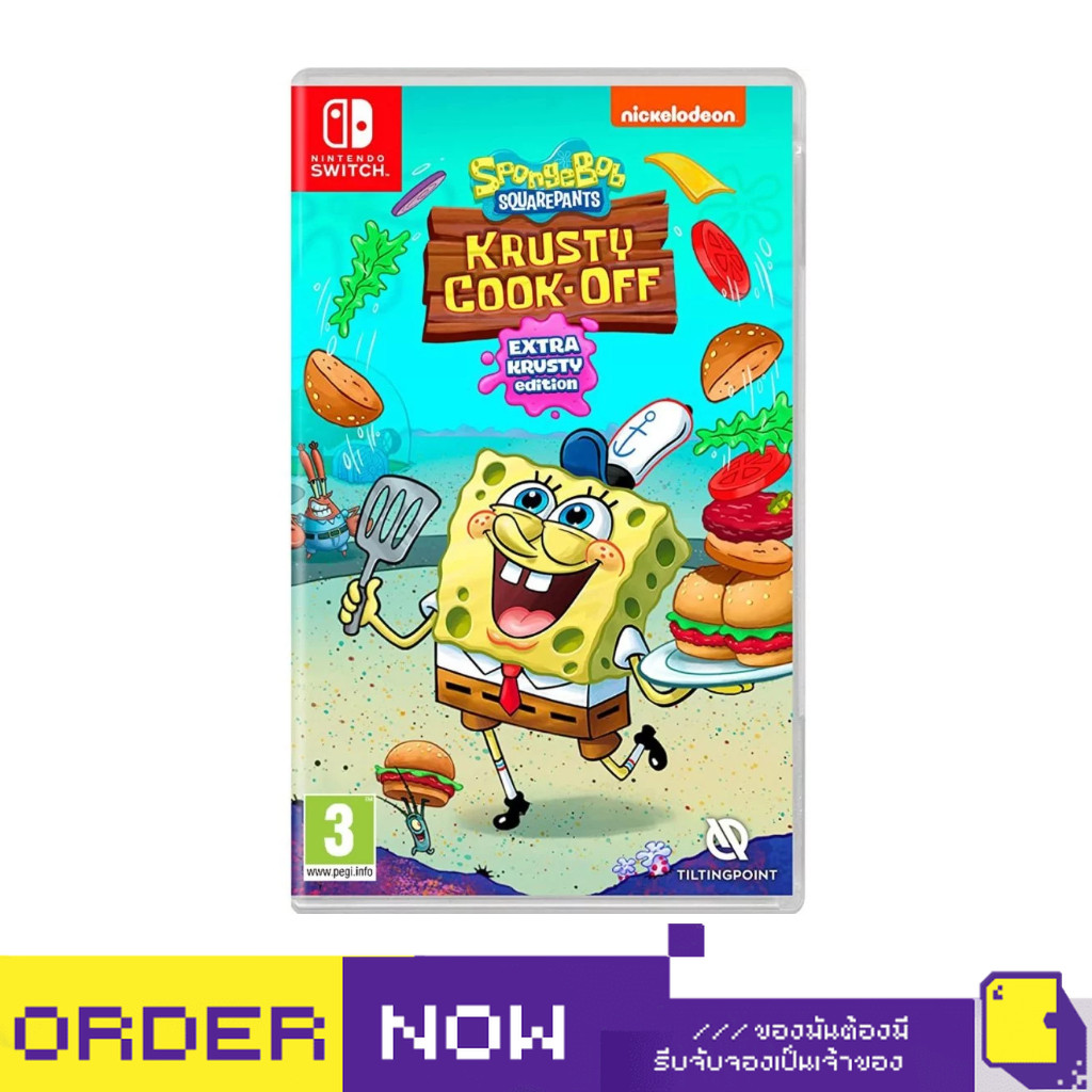 [+..••] พร้อมส่ง | NSW SPONGEBOB: KRUSTY COOK-OFF [EXTRA KRUSTY EDITION] (เกม Nintendo Switch™  )