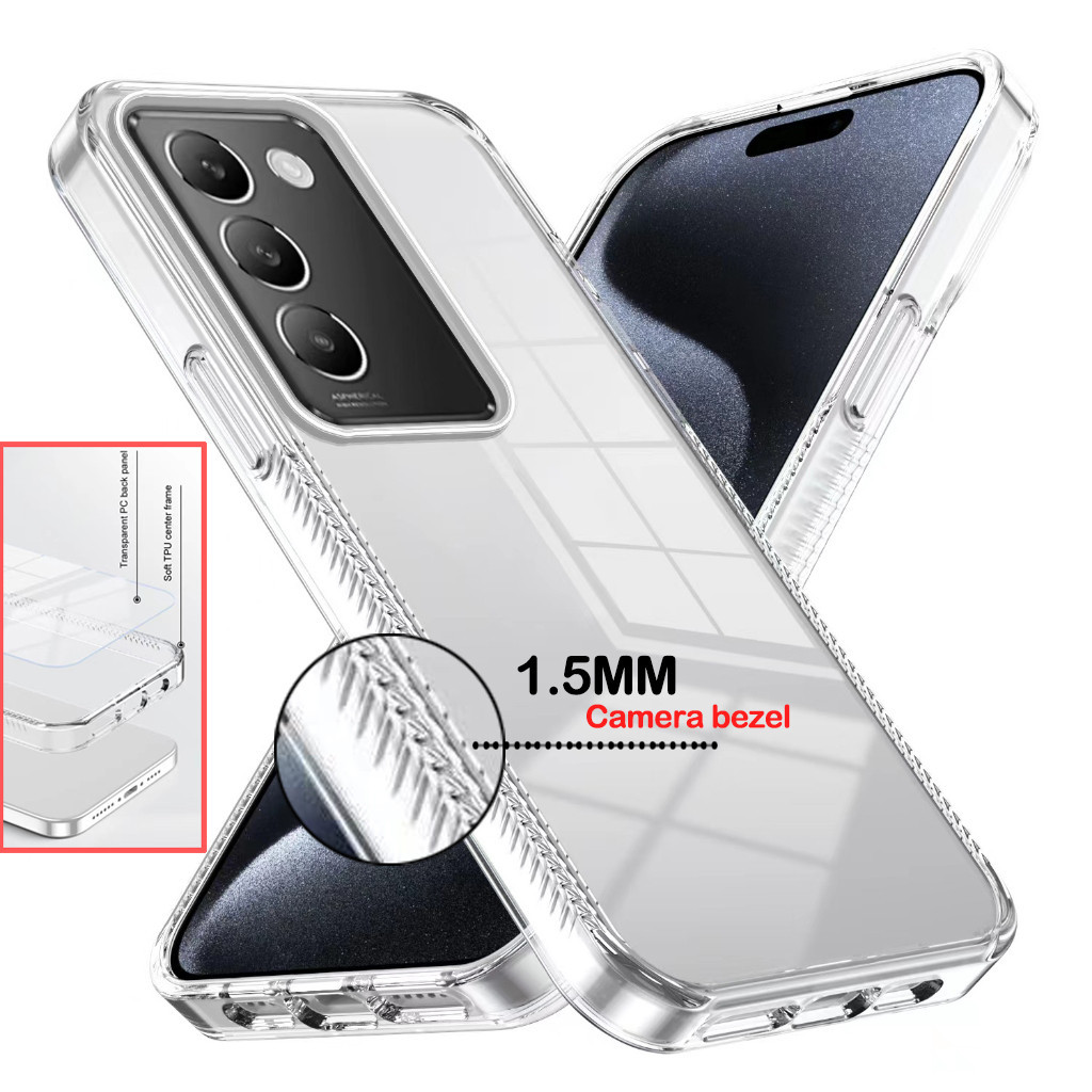 เคส แบบหลังแข้ง สำหรับ VIVO Y200 Y19S V40 V40Pro Y03 Y03T Y02 Y02T Y27 Y28 4G/5G งานอย่างดี 041