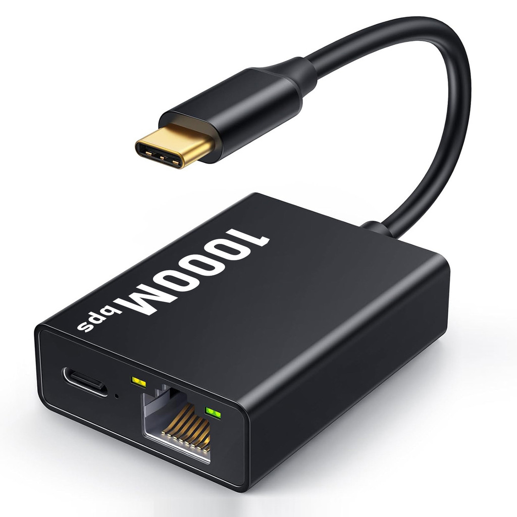 100/1000Mbps USB Type C ถึง RJ45 Gigabit Ethernet Network Adapter เข้ากันได้กับ Chromecast, Google T