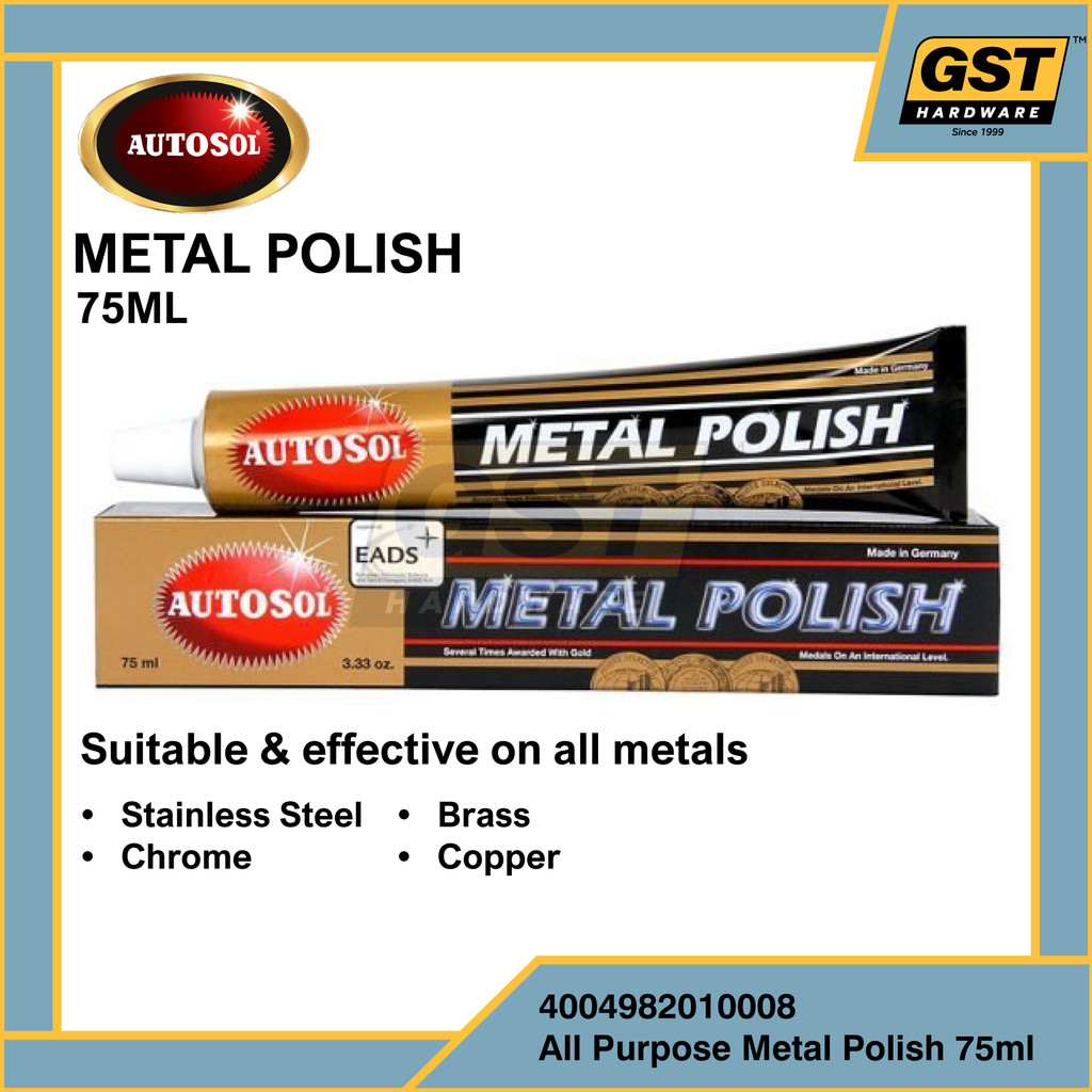 Autosol Metal Polish Paste 75ml Autosol Polish Autosol Stainless Steel All Metal Polish