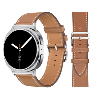 สายหนังสําหรับ Samsung Galaxy Watch 8 40/44 มม.8 คลาสสิก 46 มม.ผู้หญิงสายรัดข้อมือสร้อยข้อมือสําหรับ Galaxy Watch Ultra 47 มม.สายนาฬิกา