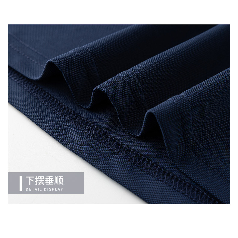 เสื้อโปโลผู้ชายระดับไฮเอนด์ ทำจากผ้าไหมน้ำแข็ง ระบายอากาศได้ดี มีดีไซน์สำหรับการแต่งตัวทำงานอย่างมืออาชีพ - รูปที่ 6