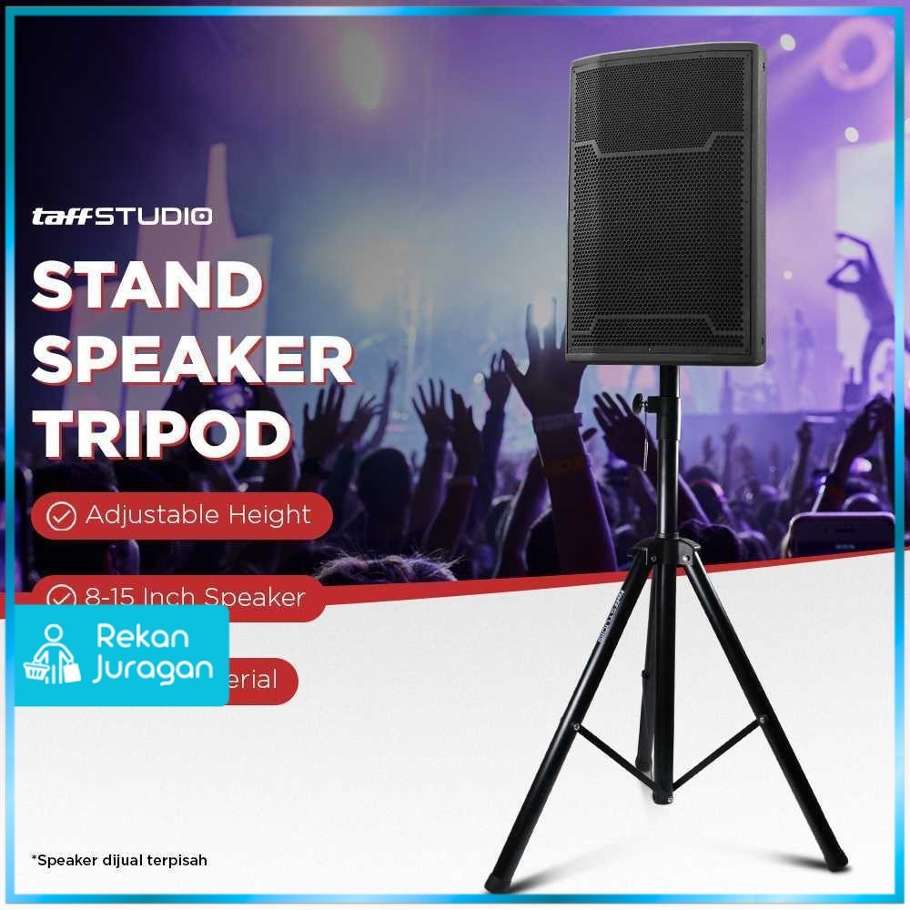 TaffiSTUDIO ขาตั้งขาตั้งกล้องตั้งพื้นลําโพงระบบเสียง 8-15 นิ้ว 1.8M - SPS-502M
