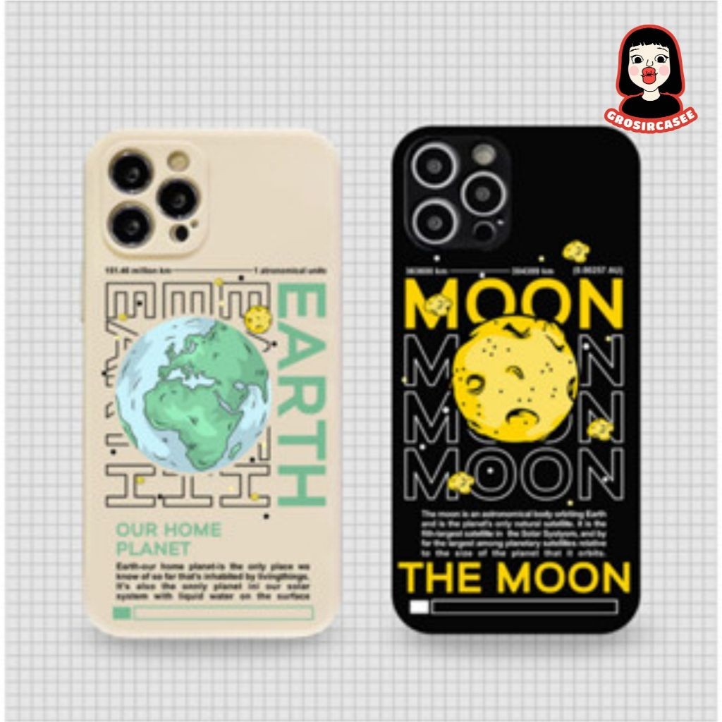 บ้านของเรา Planet & The Moon PRINTING LENS PROTECTOR case samsung a14 a03 5g a04 4g a04e a13 5g a04s