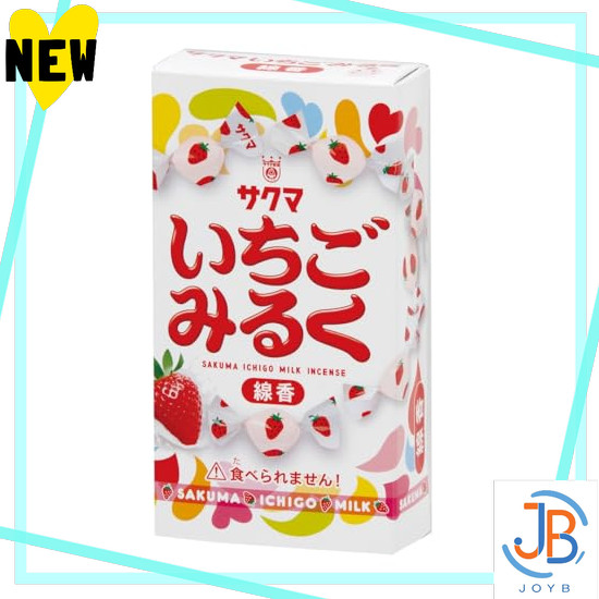Direct From Japan Kameyama Strawberry Miruku miniature sized incense sticks, approx. 50g, approx. 20