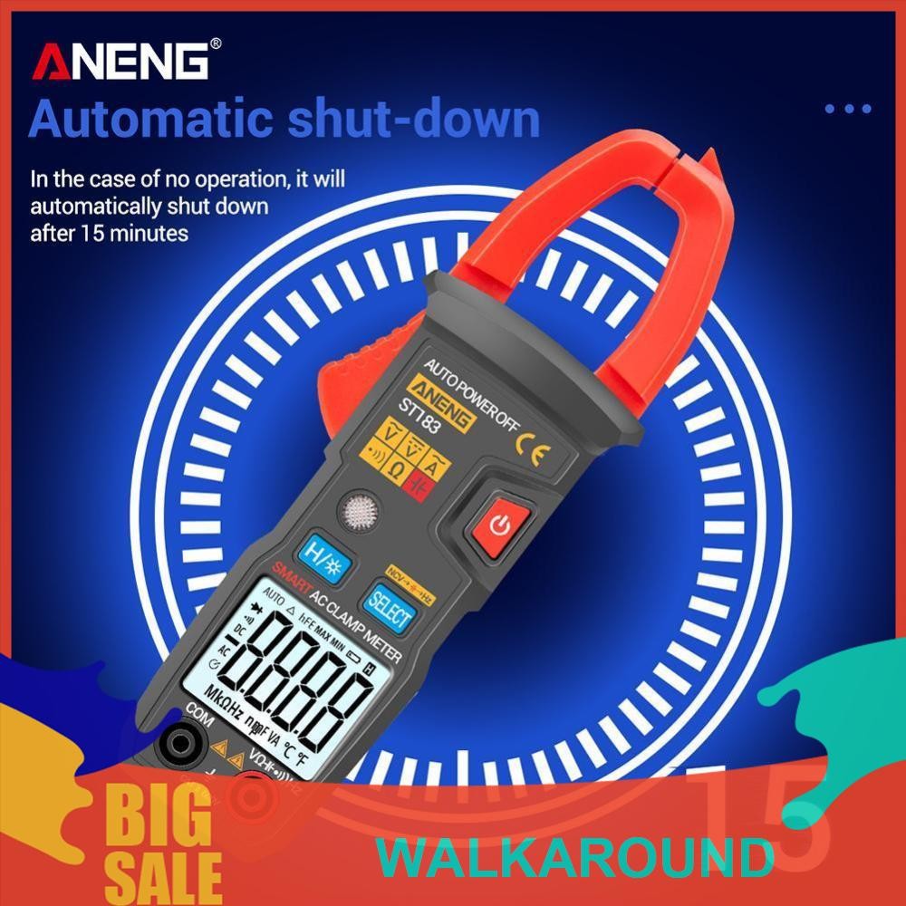 ANENG ST183 True RMS 6000 นับ LCD มัลติมิเตอร์แบบดิจิตอลช่วงอัตโนมัติ [walkaround.th]