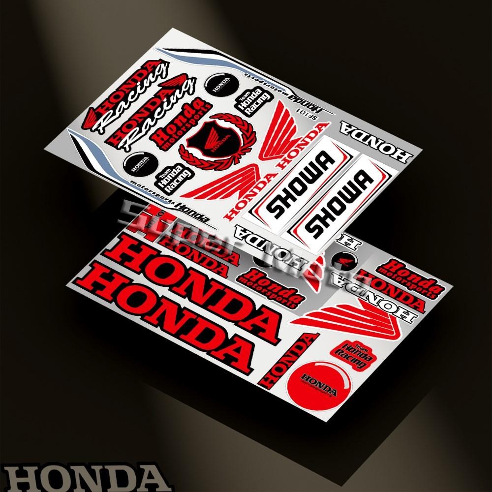 สติกเกอร์รถจักรยานยนต์ Wing โลโก้ HRC ถังหมวกกันน็อค Racing สะท้อนแสง Decal ชุดกันน้ําตกแต่ง ADV หาง