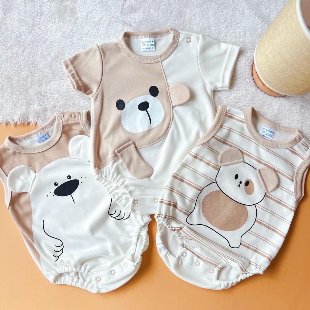 (ร้านไทย)BabyJacky ชุดเด็กแรกเกิด -9เดือน เซ็ตบอดี้สูทเด็กทารก เซต2ชุด เซต3ชุด (ตามรูป) เด็กผู้หญิง เด็กผู้ชาย ราคา ถูกที่สุด ดีลบีเคเค แกลเลอรีภาพที่ 2