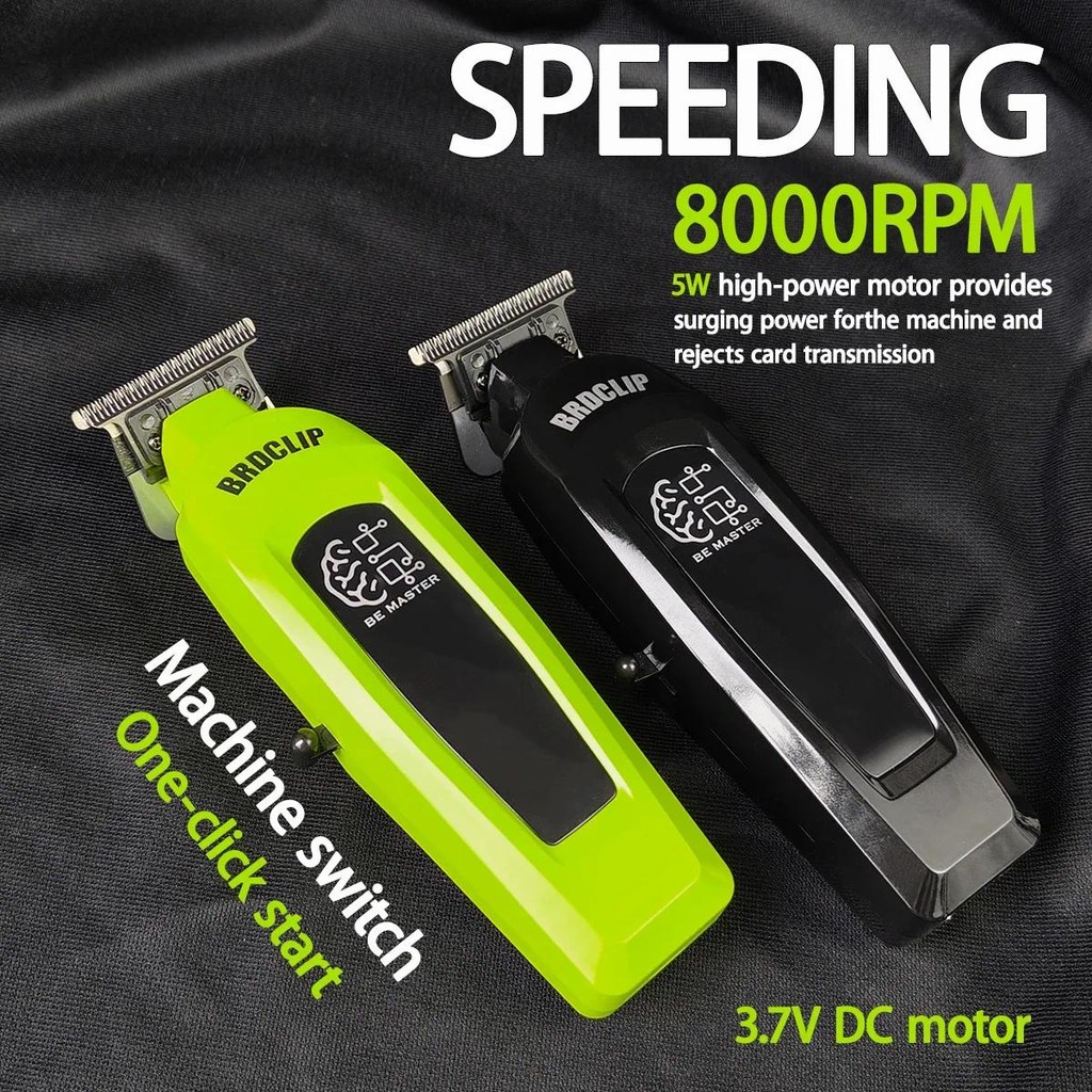 BRDCLIP BRD106 BRD107 Professional ตัดผมผม Clipper ฐานชาร์จ 7500RPM ผม Clipper DLC ใบมีด 8000RPM ผม Trimmer สําหรับชาย - รูปที่ 4