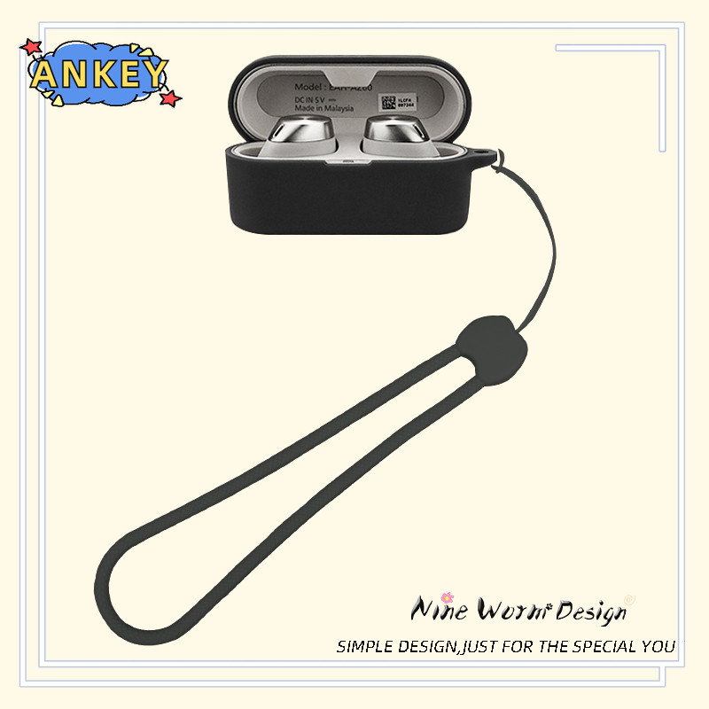 for Technics EAH-AZ60M2 Protective Case Nylon Lanyard Soft Cover Technics EAH-AZ60 Shells Washable H