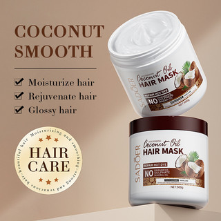 SADOER Coconut Moisturizing Hair Mask Improves Frizz and Smooth Hair Repair Conditioner