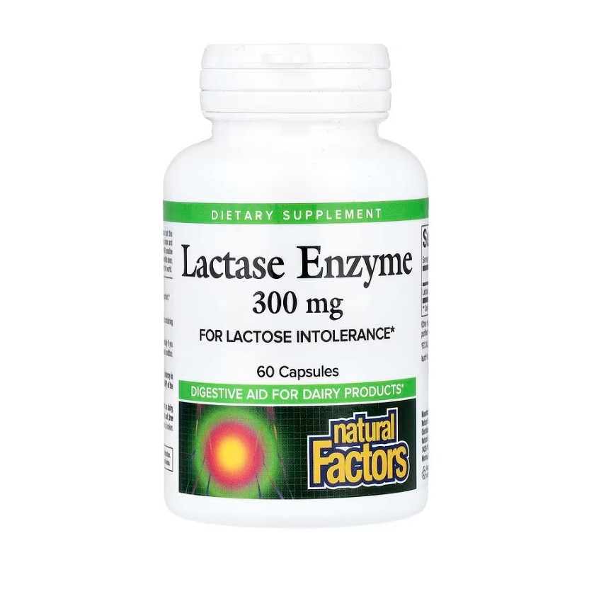 Natural Factors, Lactase Enzyme (300 mg) x  60 แคปซูล (Capsules)