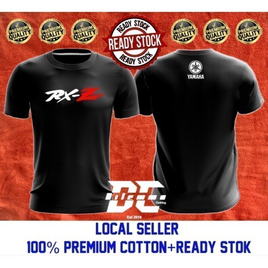 แฟชั่น TSHIRT Yamaha RXZ BAJU Motor TSHIRT RXZ TShirt / Baju Microfiber Jersi / Jersey Sublimation /